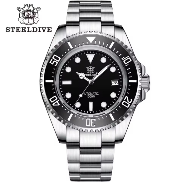 Steeldive Other - Steeldive Watch SD1964 Seiko NH35 AR Sapphire black Dial Ceramic Bezel 1000m NEW